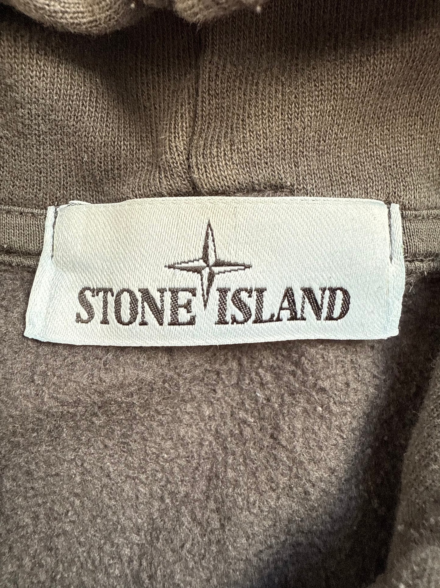 STONE ISLAND - SWEATSHIRT À CAPUCHE GRIS ANTHRACITE