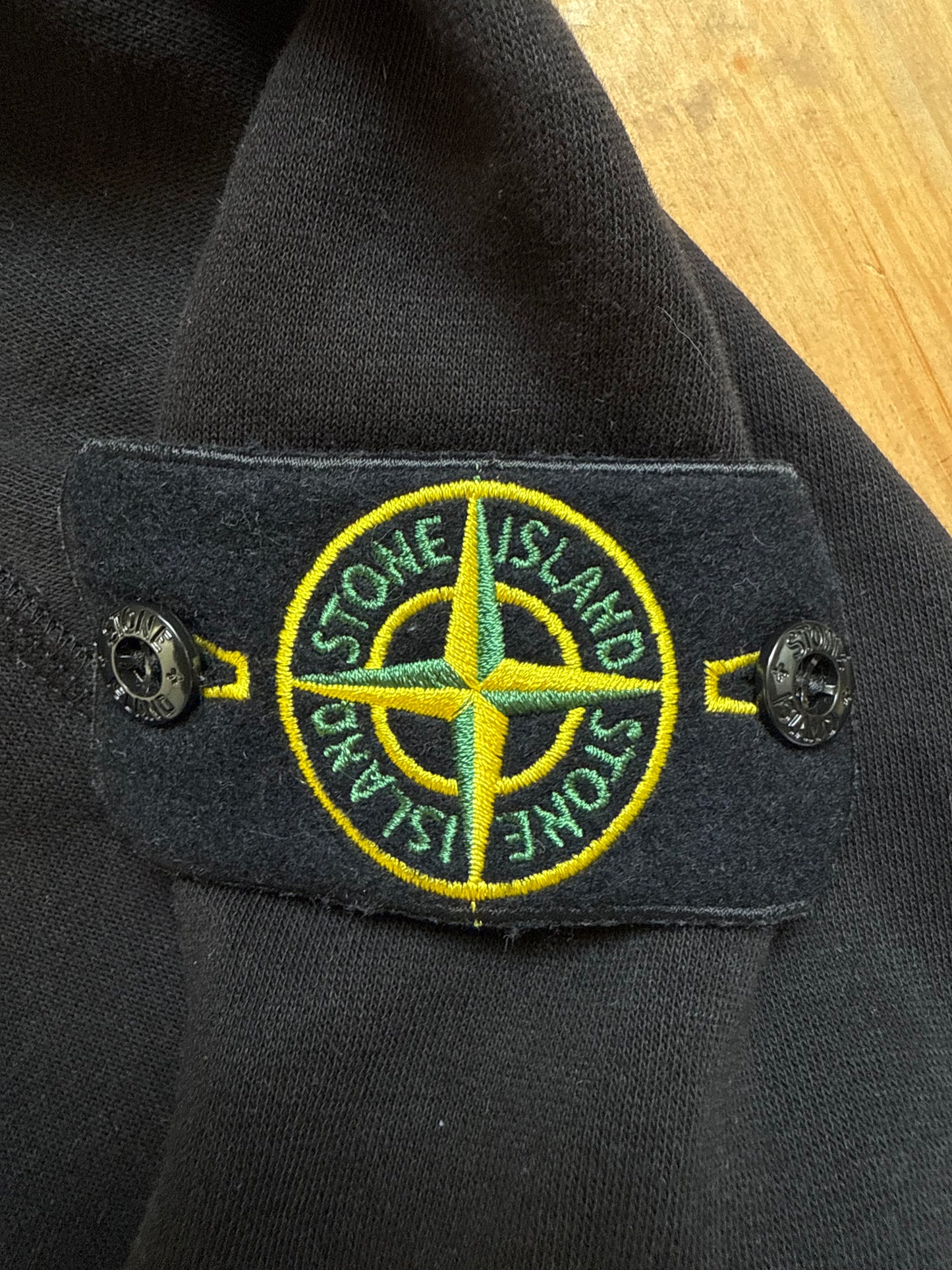 STONE ISLAND - SWEATSHIRT À CAPUCHE NOIR